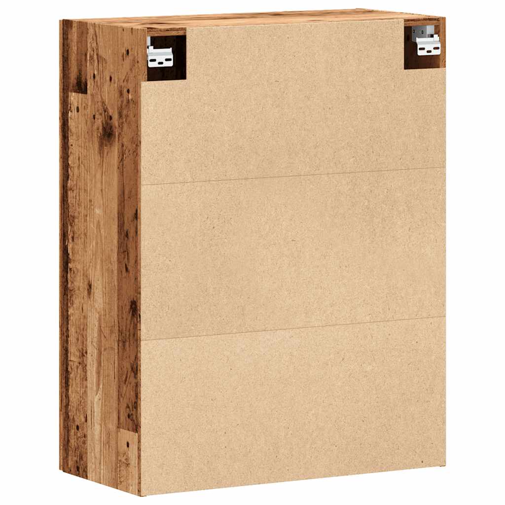 Wandkast 69,5x34x90 cm oud houtkleurig - AllerleiShop