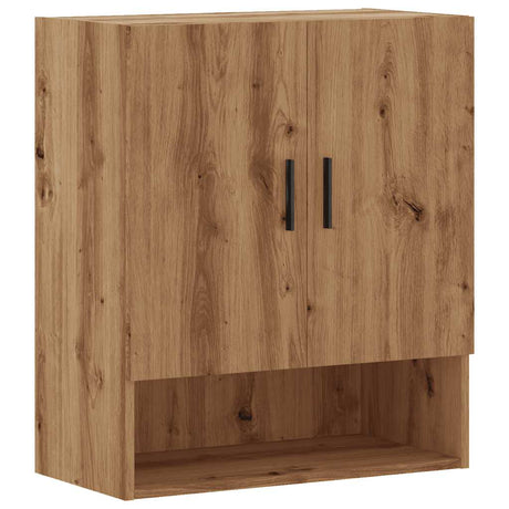 Wandkast 60x31x70 cm bewerkt hout artisanaal eikenkleur - AllerleiShop