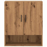 Wandkast 60x31x70 cm bewerkt hout artisanaal eikenkleur - AllerleiShop