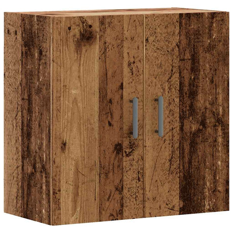 Wandkast 60x31x60 cm bewerkt hout oud houtkleurig - AllerleiShop