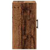 Wandkast 60x31x60 cm bewerkt hout oud houtkleurig - AllerleiShop