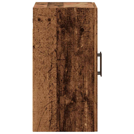 Wandkast 60x31x60 cm bewerkt hout oud houtkleurig - AllerleiShop