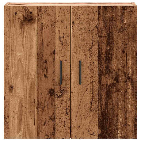 Wandkast 60x31x60 cm bewerkt hout oud houtkleurig - AllerleiShop