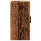 Wandkast 60x31x60 cm bewerkt hout oud houtkleurig - AllerleiShop