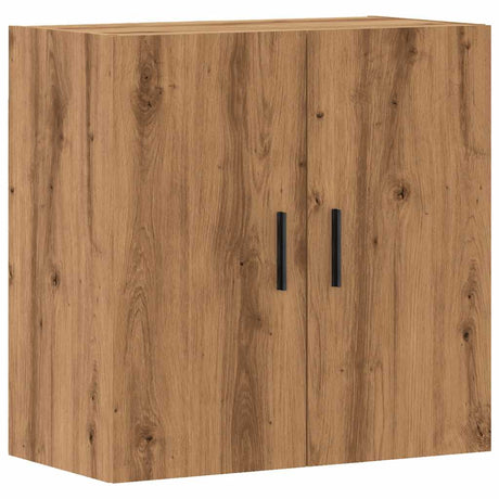 Wandkast 60x31x60 cm bewerkt hout artisanaal eikenkleurig - AllerleiShop