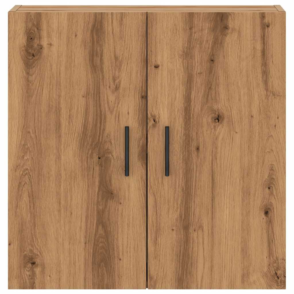 Wandkast 60x31x60 cm bewerkt hout artisanaal eikenkleurig - AllerleiShop