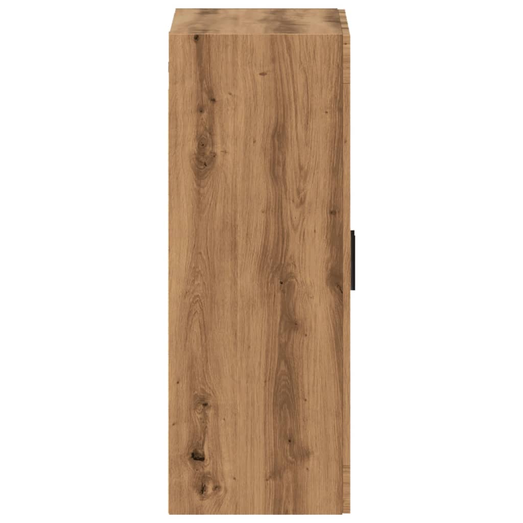 Wandkast 69,5x34x90 cm bewerkt hout artisanaal eikenkleur - AllerleiShop