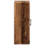 Wandkast 69,5x34x90 cm bewerkt hout oud houtkleurig - AllerleiShop