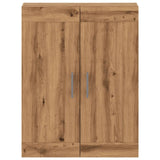 Wandkast 69,5x34x90 cm bewerkt hout artisanaal eikenkleur - AllerleiShop