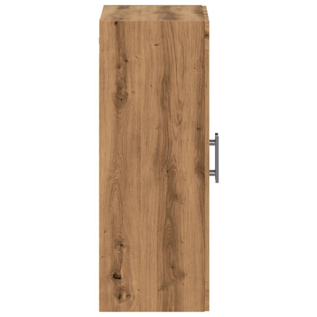 Wandkast 69,5x34x90 cm bewerkt hout artisanaal eikenkleur - AllerleiShop