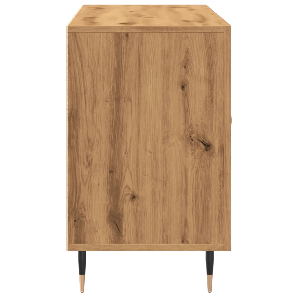 Dressoir 100x36x60 cm bewerkt hout artisanaal eikenkleurig - AllerleiShop