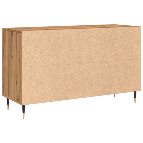 Dressoir 100x36x60 cm bewerkt hout artisanaal eikenkleurig - AllerleiShop