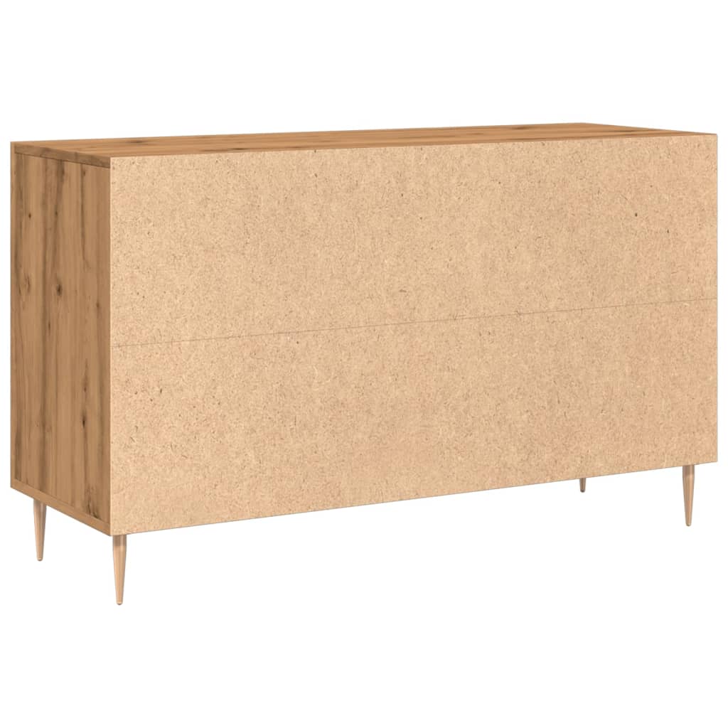 Dressoir 100x36x60 cm bewerkt hout artisanaal eikenkleurig - AllerleiShop