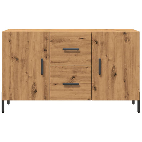 Dressoir 100x36x60 cm bewerkt hout artisanaal eikenkleurig - AllerleiShop