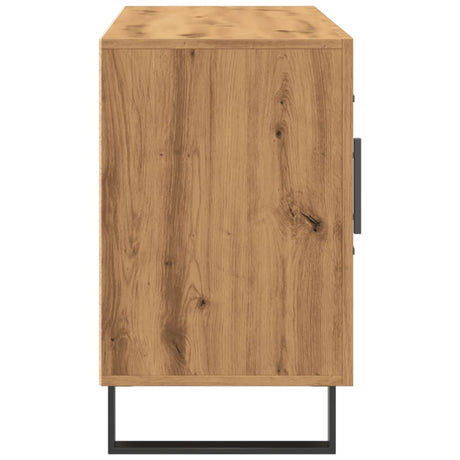 Dressoir 100x36x60 cm bewerkt hout artisanaal eikenkleurig - AllerleiShop