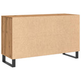 Dressoir 100x36x60 cm bewerkt hout artisanaal eikenkleurig - AllerleiShop