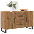 Dressoir 100x36x60 cm bewerkt hout artisanaal eikenkleurig - AllerleiShop