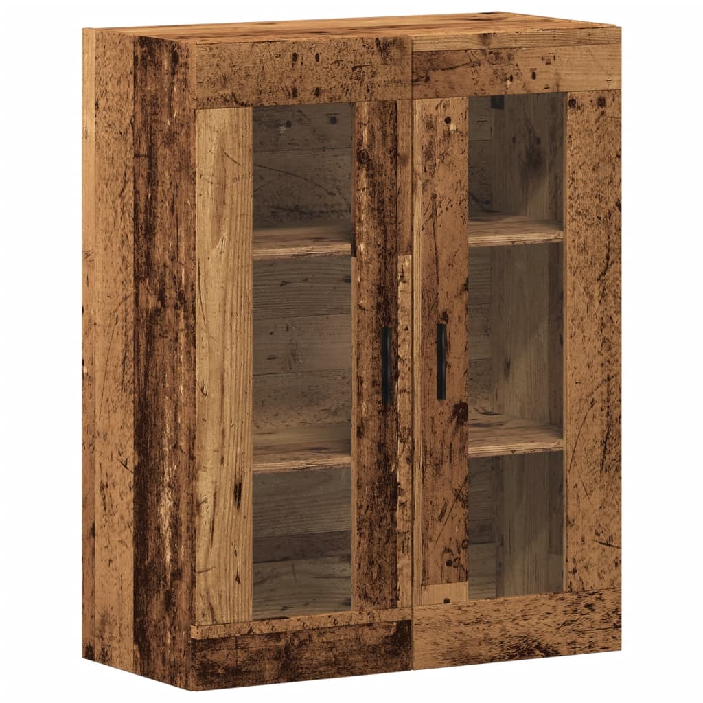 Wandkast 69,5x34x90 cm oud houtkleurig - AllerleiShop