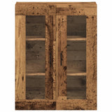 Wandkast 69,5x34x90 cm oud houtkleurig - AllerleiShop