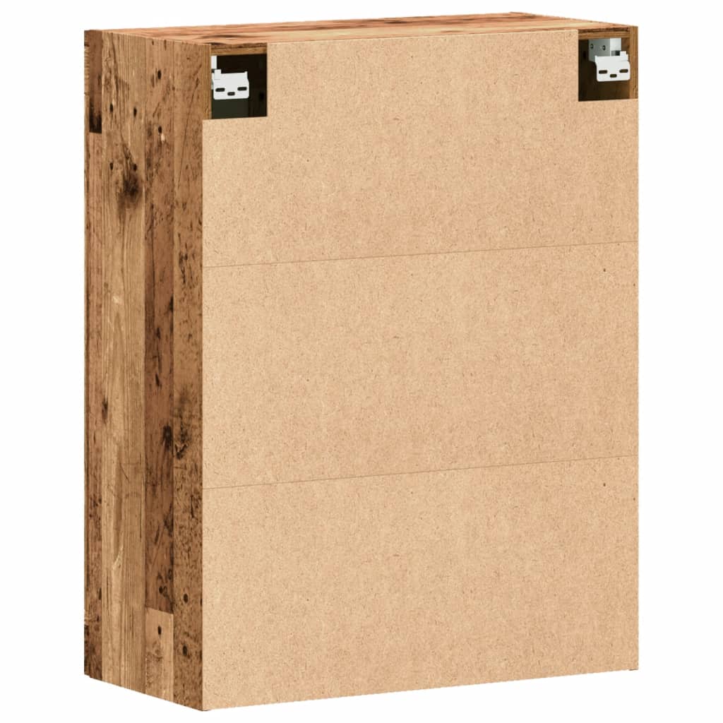 Wandkast 69,5x34x90 cm oud houtkleurig - AllerleiShop