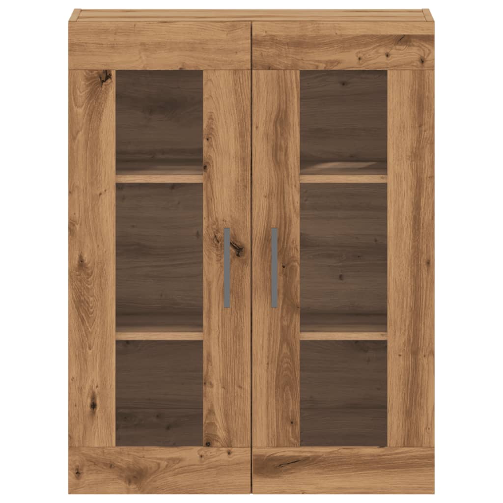 Dressoir 69,5x34x90 cm bewerkt hout artisanaal eikenkleur - AllerleiShop