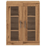 Dressoir 69,5x34x90 cm bewerkt hout artisanaal eikenkleur - AllerleiShop