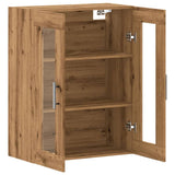 Dressoir 69,5x34x90 cm bewerkt hout artisanaal eikenkleur - AllerleiShop