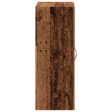 Wandkast 69,5x34x90 cm bewerkt hout oud houtkleurig - AllerleiShop