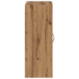 Wandkast 69,5x34x90 cm bewerkt hout artisanaal eikenkleurig - AllerleiShop