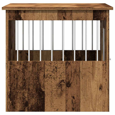 Hondenbench 45x62x59 cm bewerkt hout oud houtkleurig - AllerleiShop