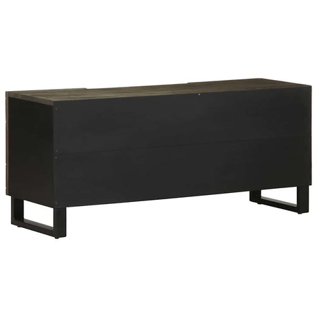 Tv-meubel 105x33x46 cm massief mangohout zwart - AllerleiShop