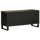 Tv-meubel 100x33x46 cm massief mangohout zwart - AllerleiShop