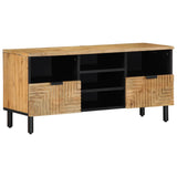 Tv-meubel 100x33x46 cm massief mangohout bruin