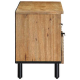 Tv-meubel 100x33x46 cm massief mangohout bruin