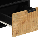 Tv-meubel 100x33x46 cm massief mangohout bruin