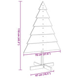 Kerstdecoratie kerstboom 110 cm massief hout - AllerleiShop