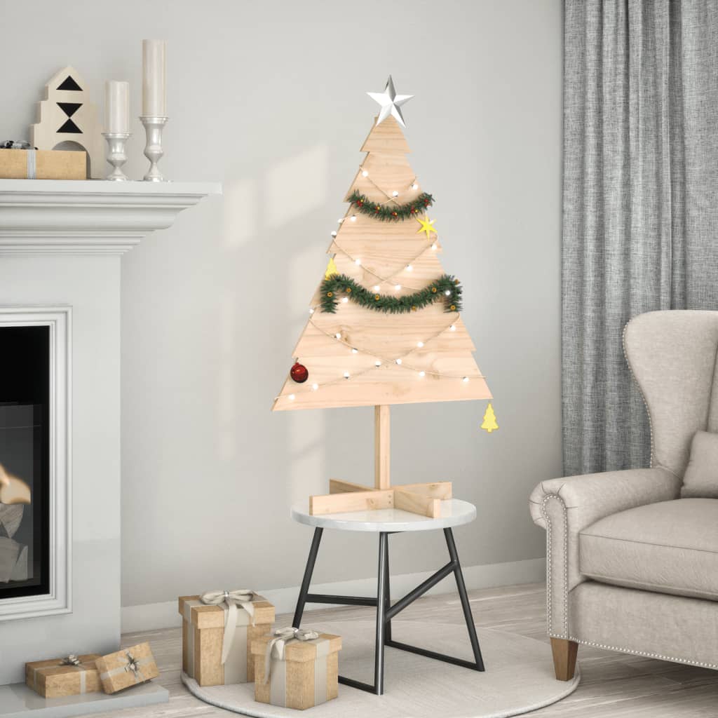 Kerstdecoratie kerstboom 110 cm massief hout - AllerleiShop