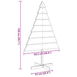 Kerstdecoratie kerstboom 150 cm massief hout - AllerleiShop