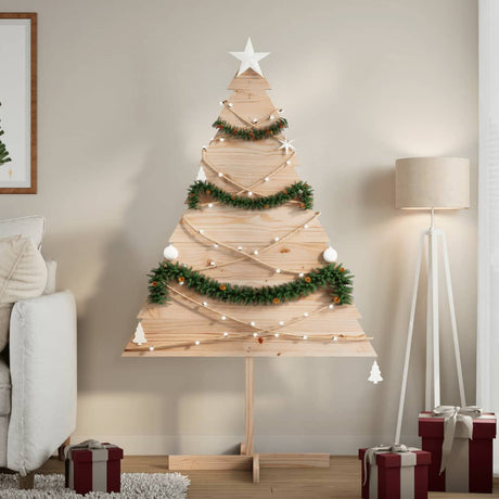 Kerstdecoratie kerstboom 150 cm massief hout - AllerleiShop