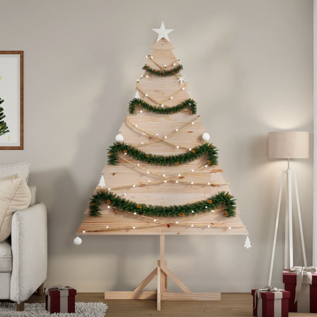 Kerstdecoratie kerstboom 180 cm massief hout - AllerleiShop