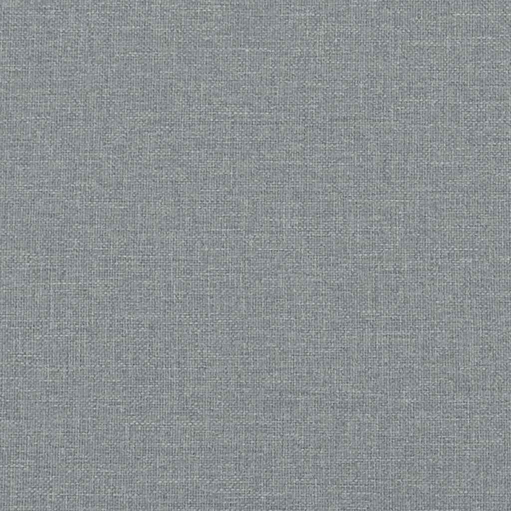 Bed met matras 120x190 cm stof lichtgrijs