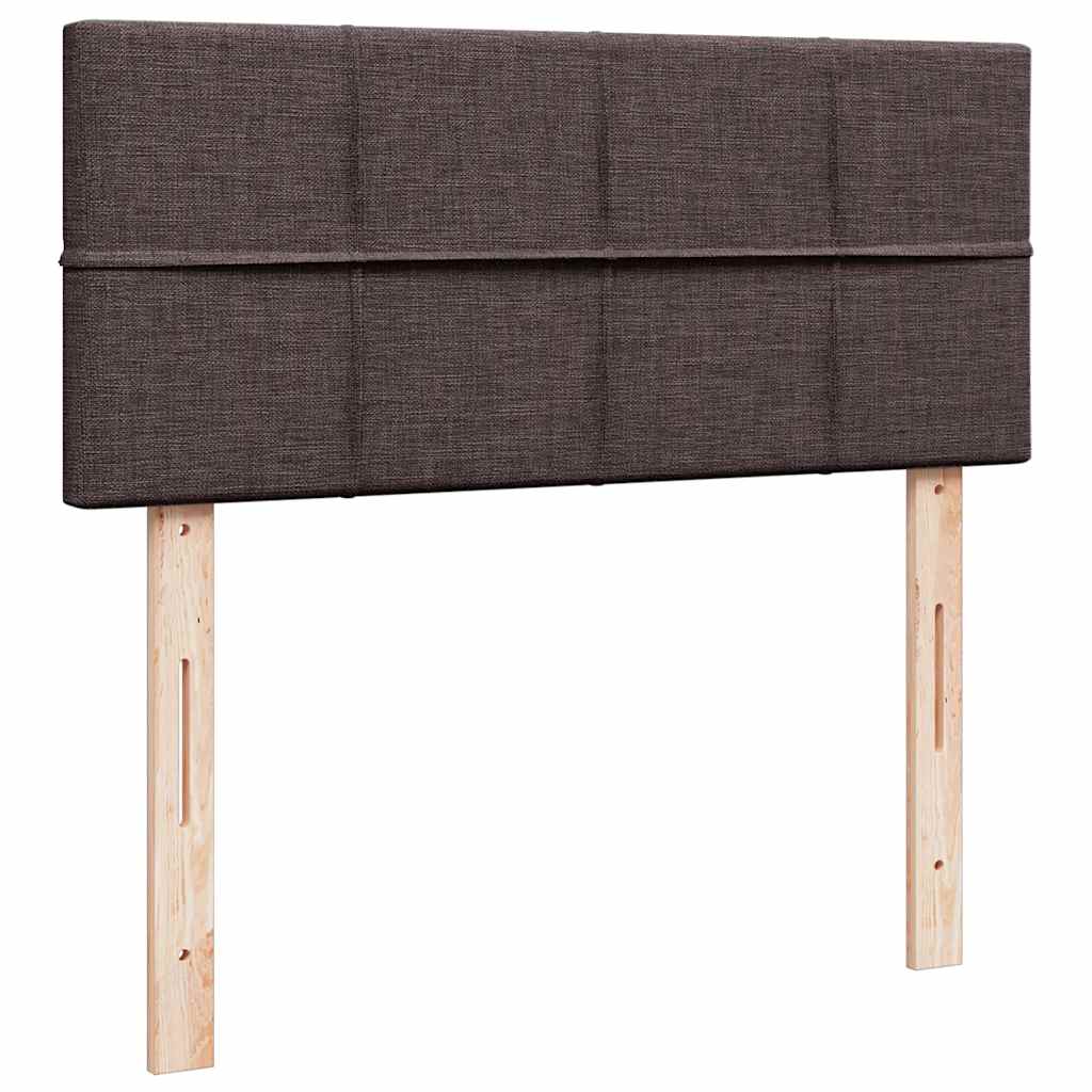 Ottoman bed met matras 120x190 cm stof donkerbruin