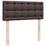 Ottoman bed met matras en LED's 120x190 cm stof donkerbruin