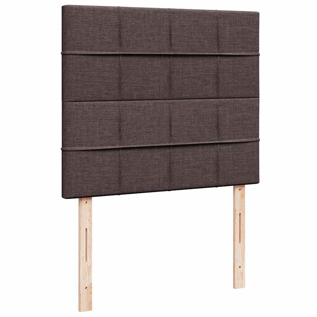 Ottoman bed met matras 120x190 cm stof donkerbruin