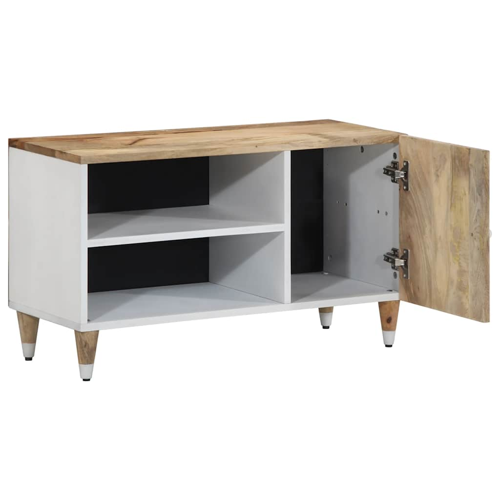 Tv-meubel 80x31,5x46 cm massief mangohout