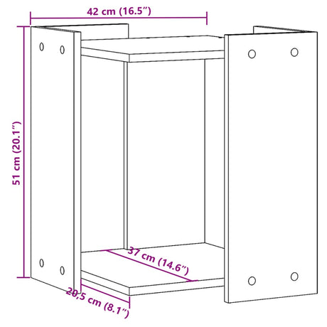 Kattenbakkast 42x42x51 cm bewerkt hout wit - AllerleiShop