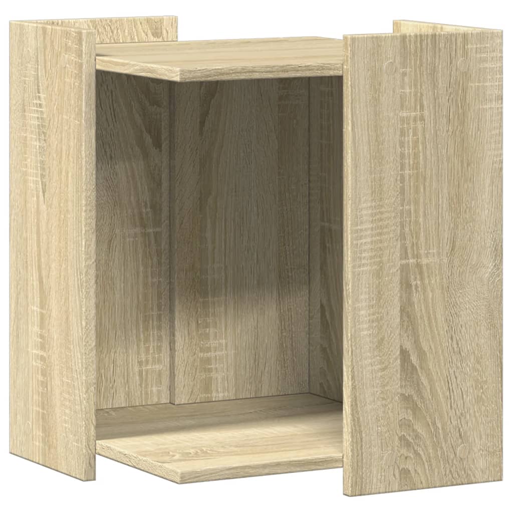 Kattenbakkast 42x42x51 cm bewerkt hout sonoma eikenkleurig - AllerleiShop