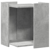 Kattenbakkast 42x42x51 cm bewerkt hout betongrijs - AllerleiShop