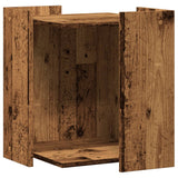 Kattenbakkast 42x42x51 cm bewerkt hout oud houtkleurig - AllerleiShop