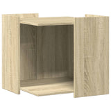 Kattenbakkast 53x53x51 cm bewerkt hout sonoma eikenkleurig - AllerleiShop